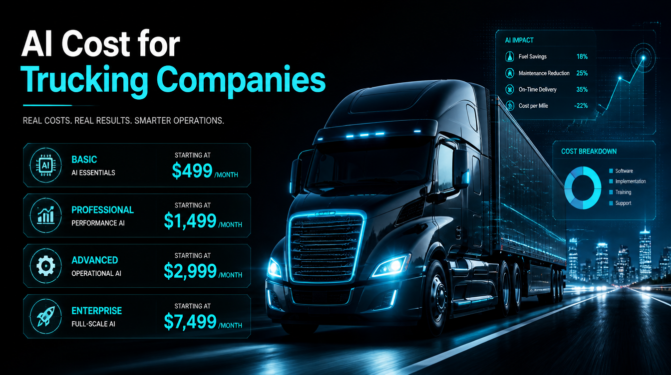 AI Cost for Trucking Company Business: Full Pricing Guide & ROI Math