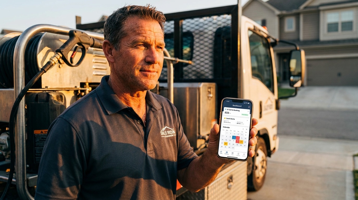 AI Receptionist vs. Answering Service for Pressure Washing Companies: Which One Books the Job?