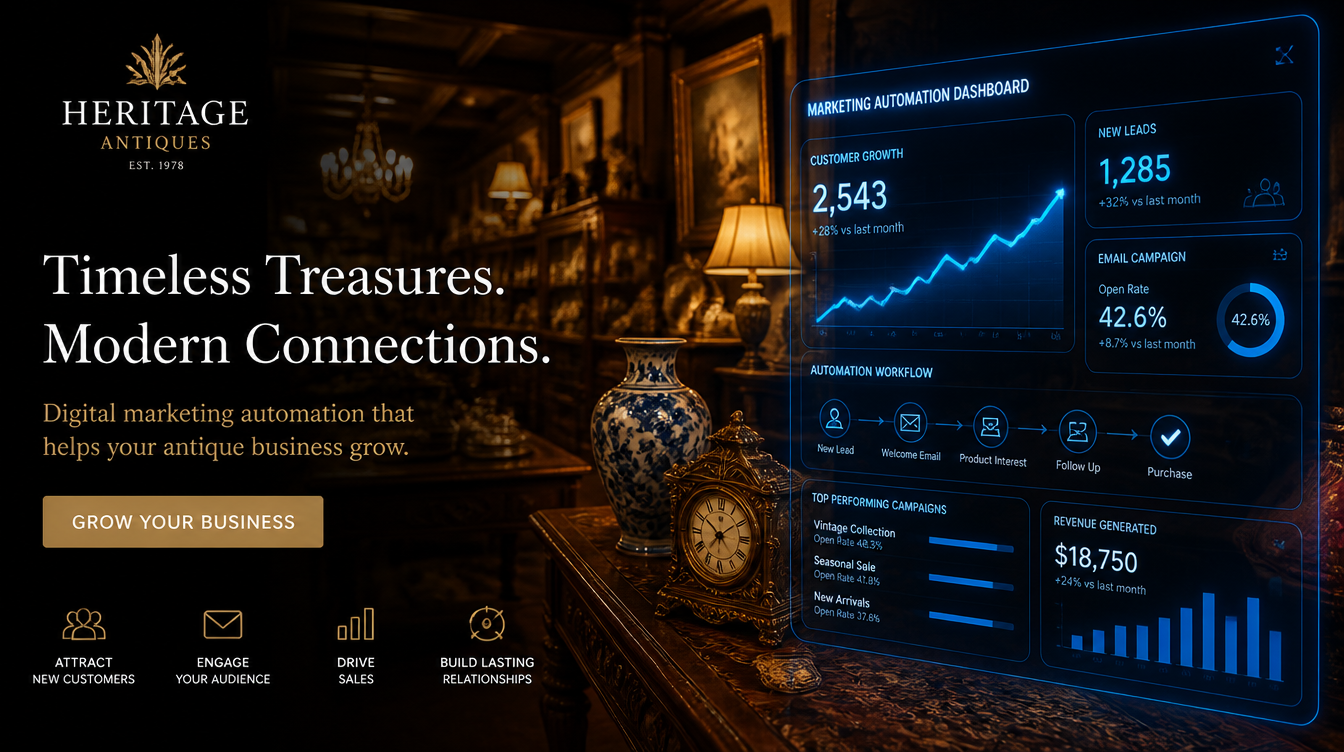 Antique Shop Marketing Automation Guide: Turn Browsers Into Buyers Without Adding Staff in 2026