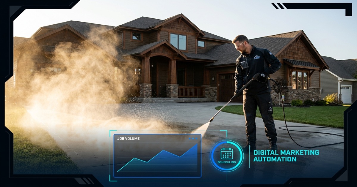 Pressure Washing Marketing Automation Guide: Book More Jobs Without Working the Phone (2026)