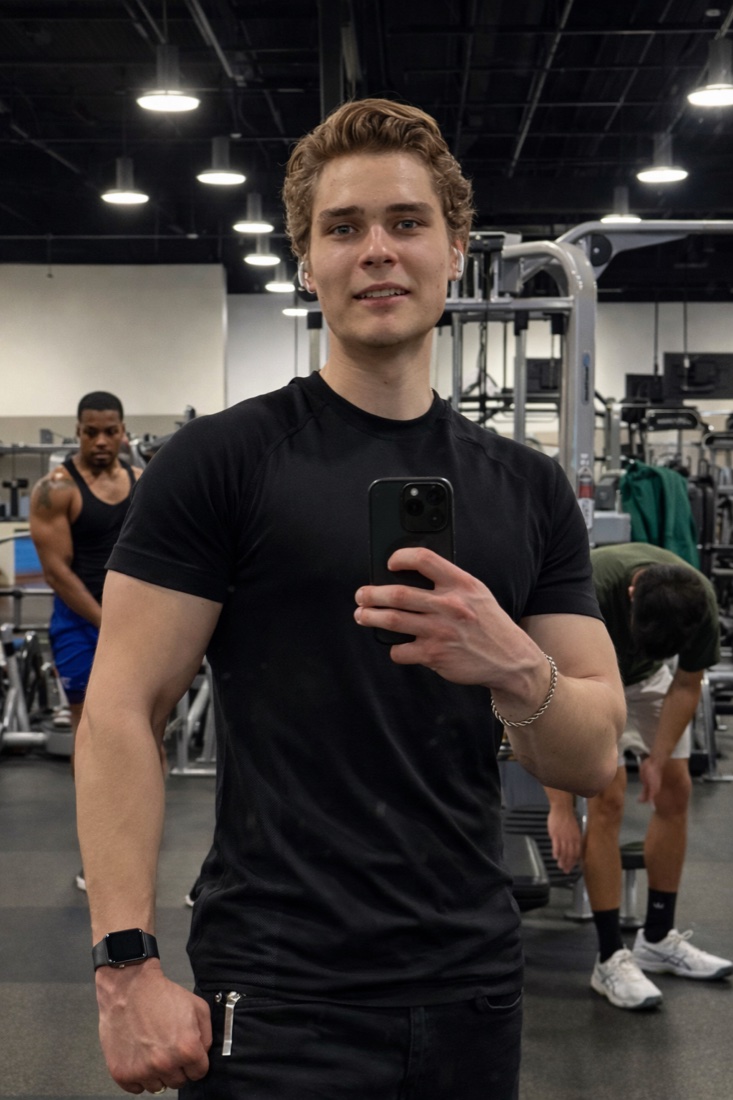 Tim Johnson at the gym